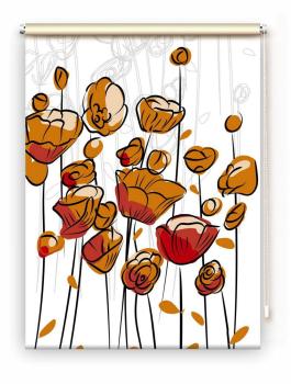 Rollo Summer Curry , Rollo, Motivrollo, Rollo mit Druck, Fotorollo, bedrucktes Rollo, Fensterrollo,verdunkelndes Rollo, Sonnenschutz Rollo
